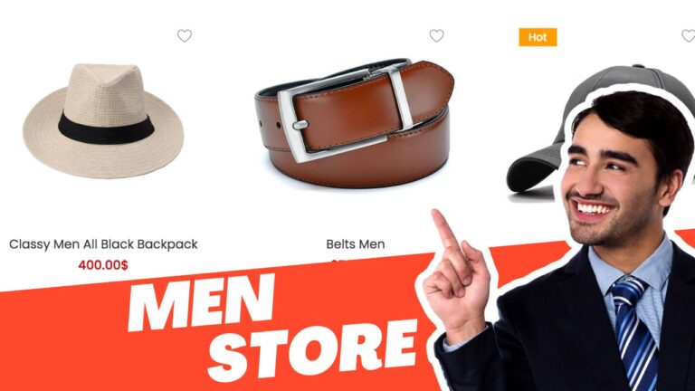 How to Create a Men’s Clothing & Accessories Online Store Affordably using WordPress and WooCommerce