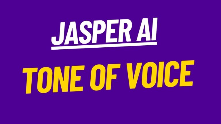 Jasper AI Tutorial: What Should I put for Tone of Voice?