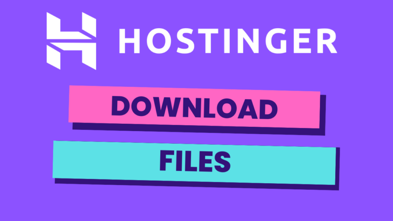 How to Download Files from Hostinger File Manager