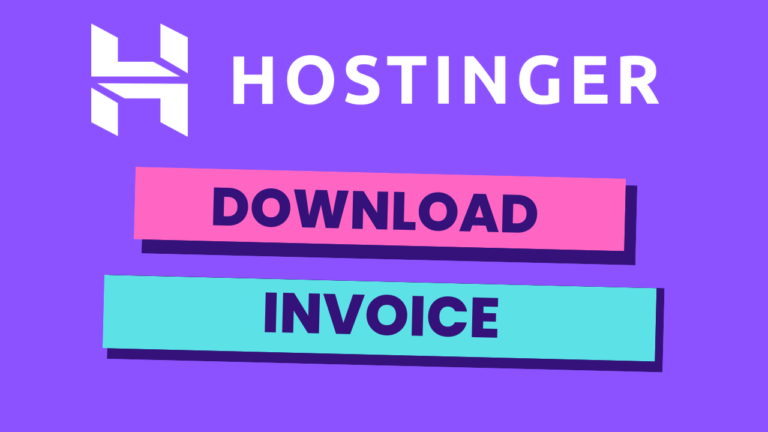 How to Download your Payment Receipt (Invoice) in Hostinger