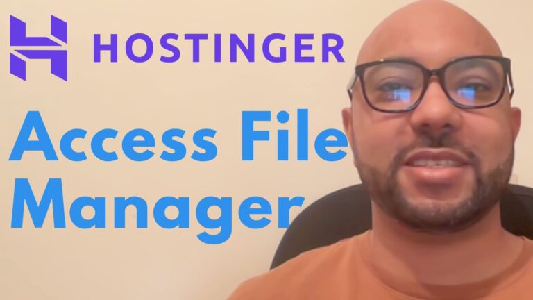 How to Access File Manager in Hostinger