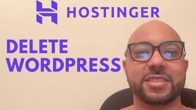 How to Delete a WordPress Website from Hostinger