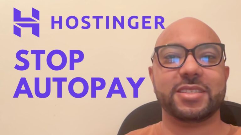 How to Stop Autopay in Hostinger