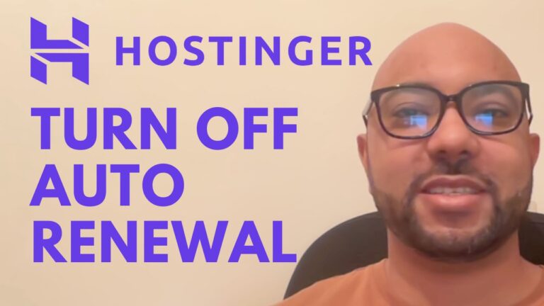 How to Turn Off Auto Renewal in Hostinger
