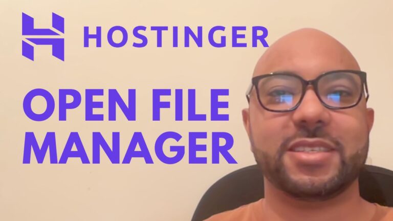 How to Open File Manager in Hostinger