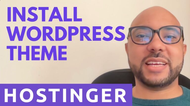 How to Install a WordPress Theme on Hostinger