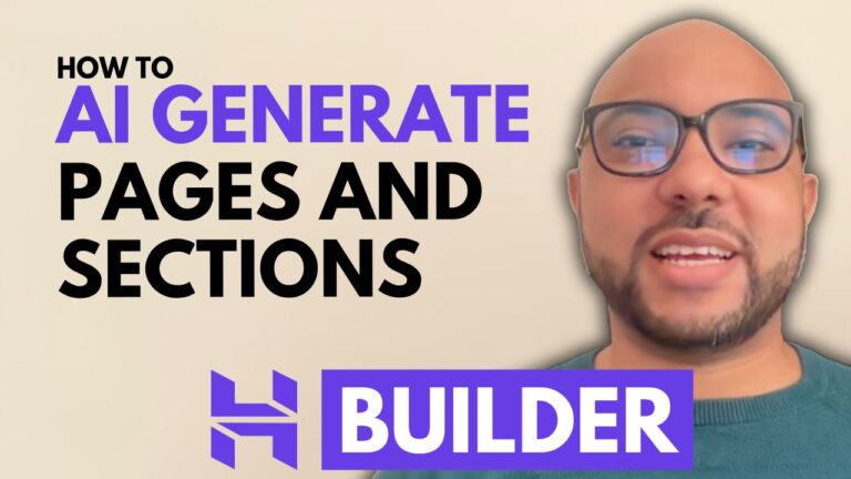 How to AI Generate Pages and Sections in Hostinger Website Builder