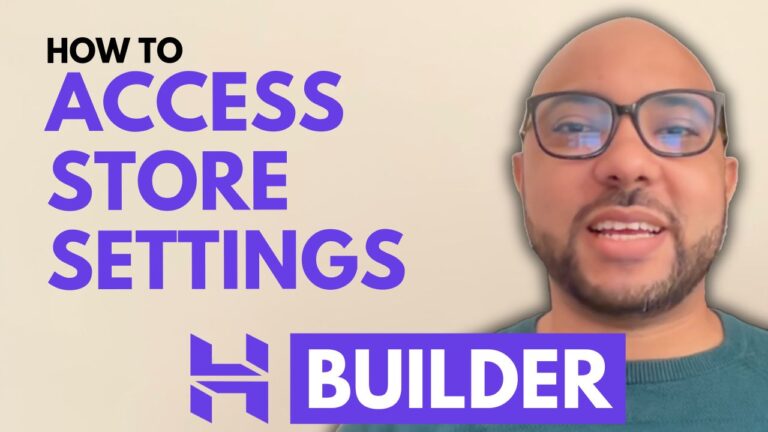 How to Access Store Settings in Hostinger Website Builder