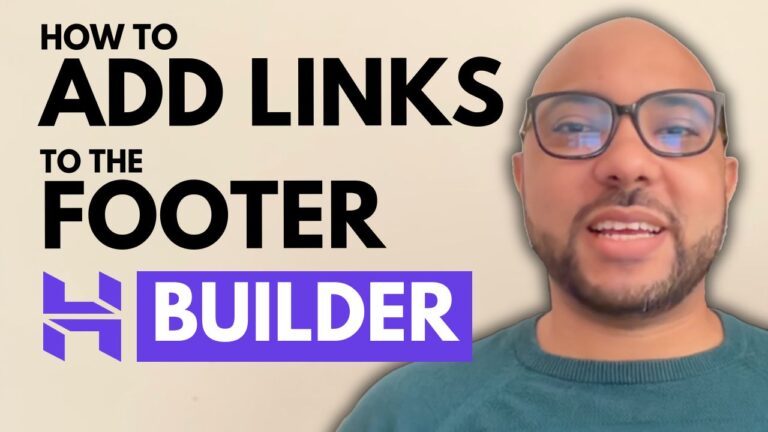 How to Add Links at the Bottom of a Website in Hostinger Website Builder