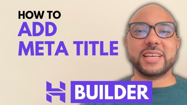 How to Add Meta Title and Description in Hostinger Website Builder