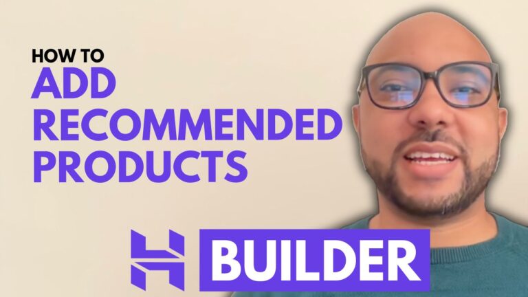 How to Add Recommended Products in Hostinger Website Builder