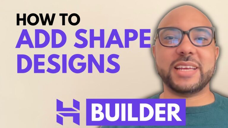 How to Add Shape Designs in Hostinger Website Builder