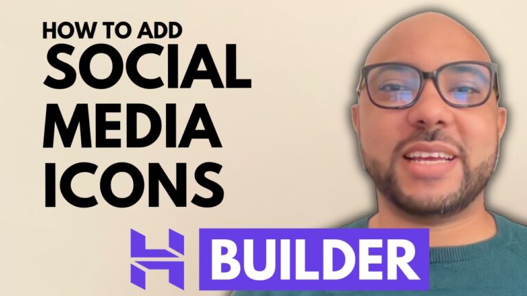 How to Add Social Media Icons in Hostinger Website Builder