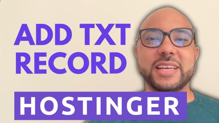 How to Add TXT Record in Hostinger ?