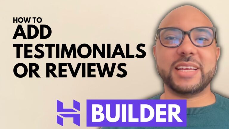 How to Add Testimonials or Reviews in Hostinger Website Builder