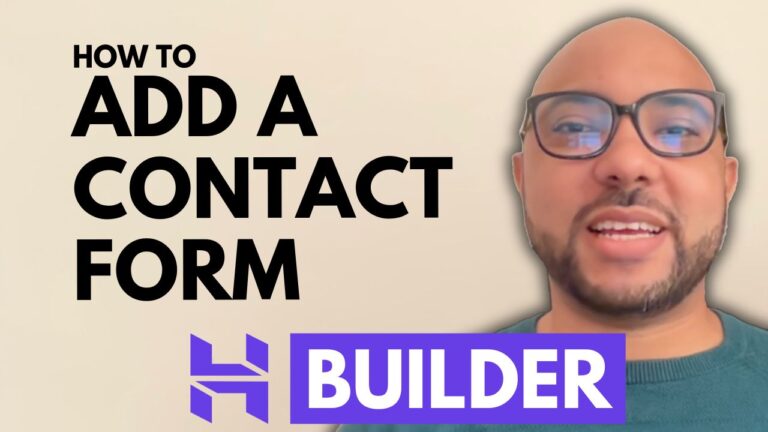 How to Add a Contact Form in Hostinger Website Builder