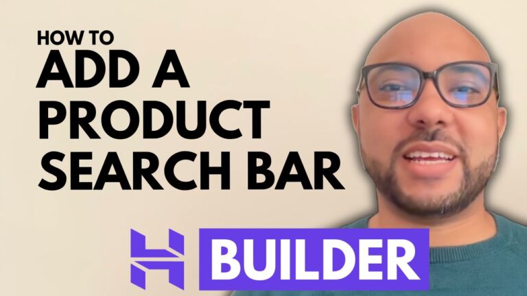 How to Add a Product Search Bar in Hostinger Website Builder