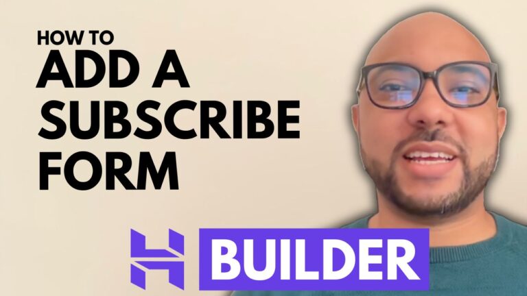 How to Add a Subscribe Form in Hostinger Website Builder