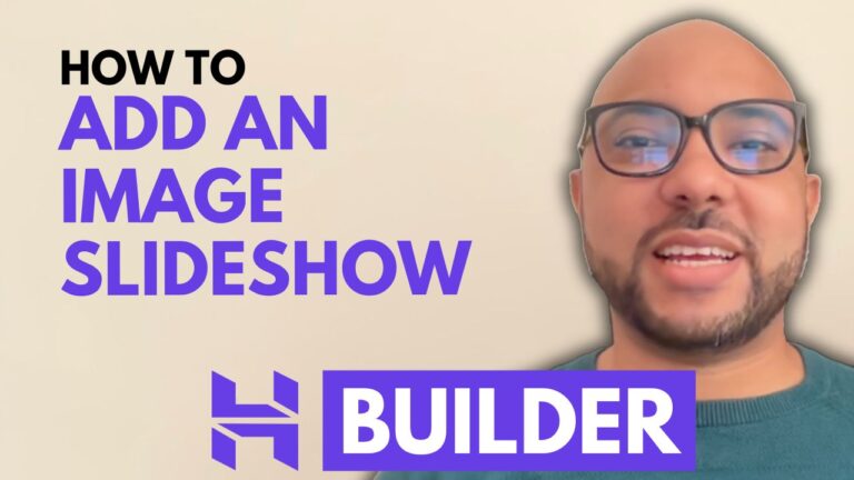 How to Add an Image Slideshow in Hostinger Website Builder