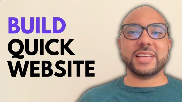 How to Build a Quick Website Up