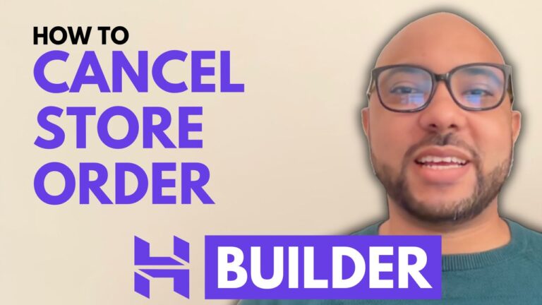 How to Cancel an Online Store Order in Hostinger Website Builder