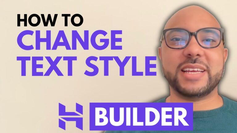 How to Change Text Style in Hostinger Website Builder