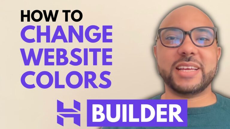 How to Change Website Colors in Hostinger Website Builder