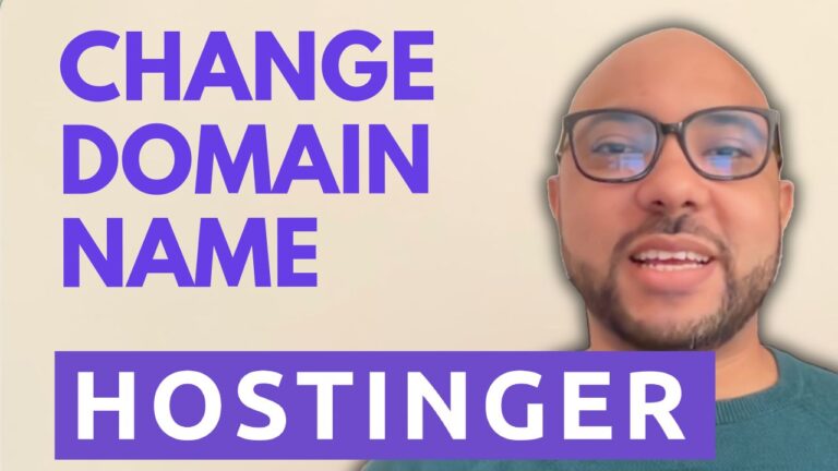 How to Change a Domain in Hostinger Website Builder