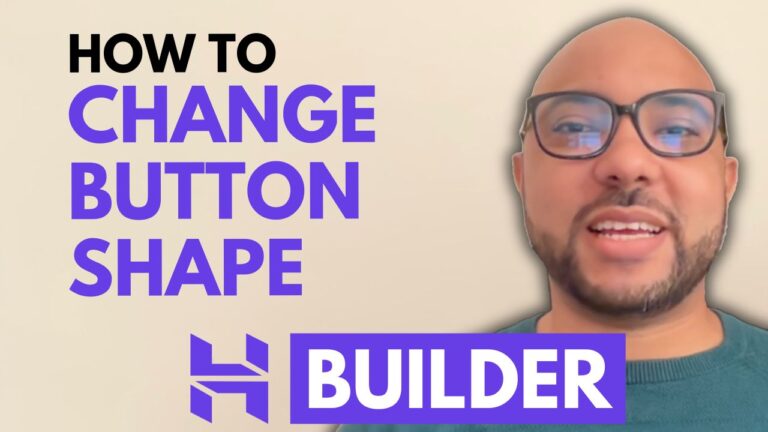How to Change the Button Shape in Hostinger Website Builder
