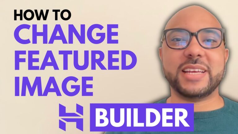 How to Change the Featured Blog Post Image in Hostinger Website Builder