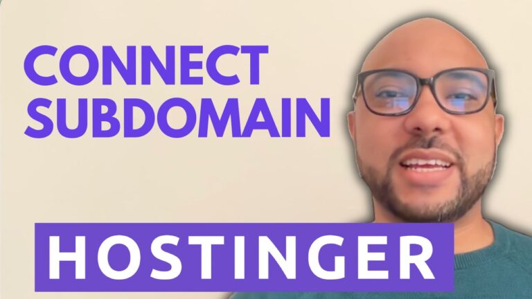 How to Connect a Subdomain to Hostinger Website Builder