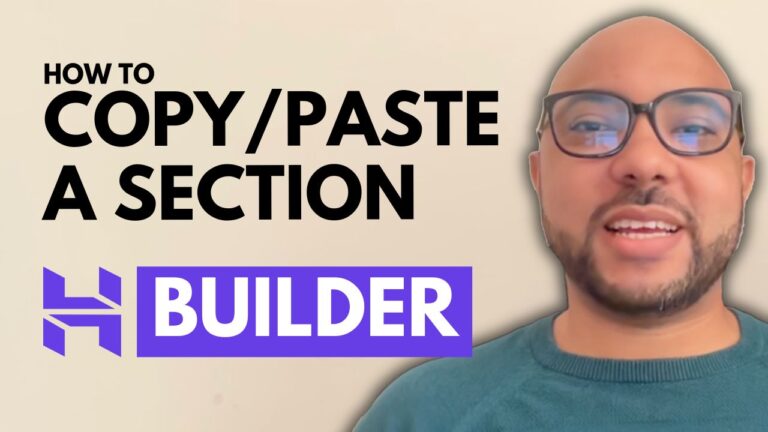 How to Copy and Paste a Website Section in Hostinger Website Builder