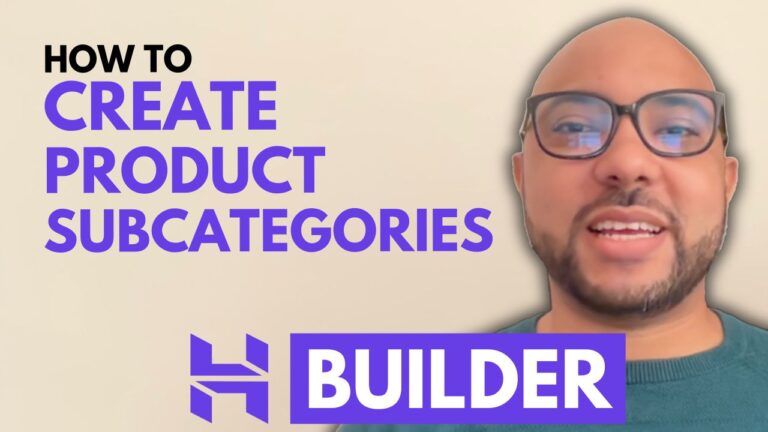 How to Create Product Subcategories in Hostinger Website Builder