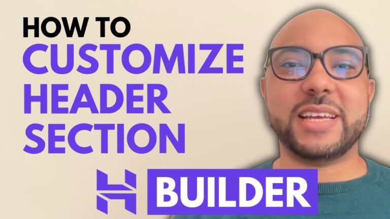 How to Customize the Header Section in Hostinger Website Builder