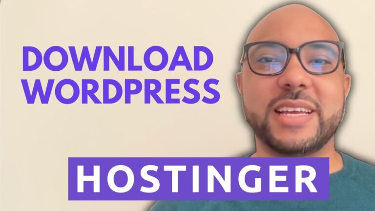How to Download WordPress in Hostinger