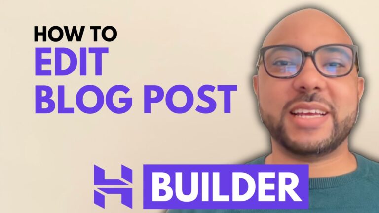 How to Edit a Blog Post in Hostinger Website Builder