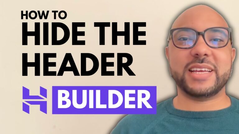 How to Hide the Header Section in Hostinger Website Builder