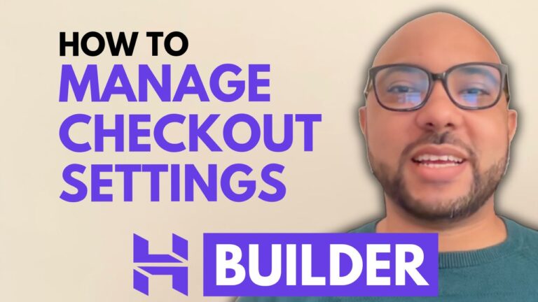 How to Manage Checkout Settings in Hostinger Website Builder