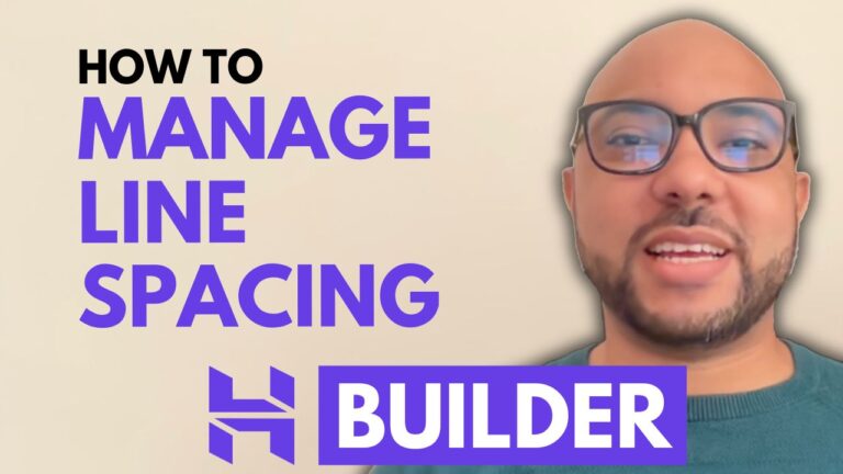 How to Manage Line Spacing in Hostinger Website Builder