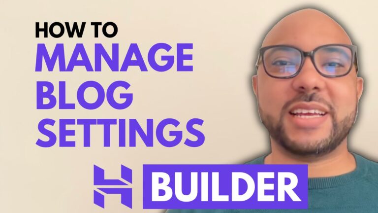 How to Manage the Settings of Your Blog in Hostinger Website Builder