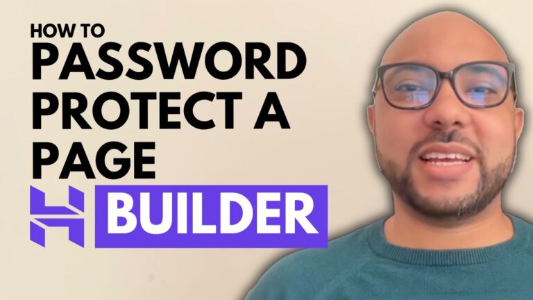 How to Password Protect a Page in Hostinger Website Builder – YouTube