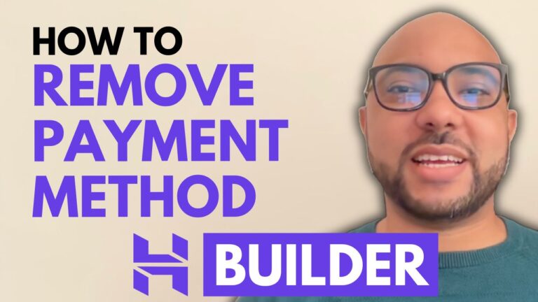 How to Remove a Payment Method in Hostinger Website Builder