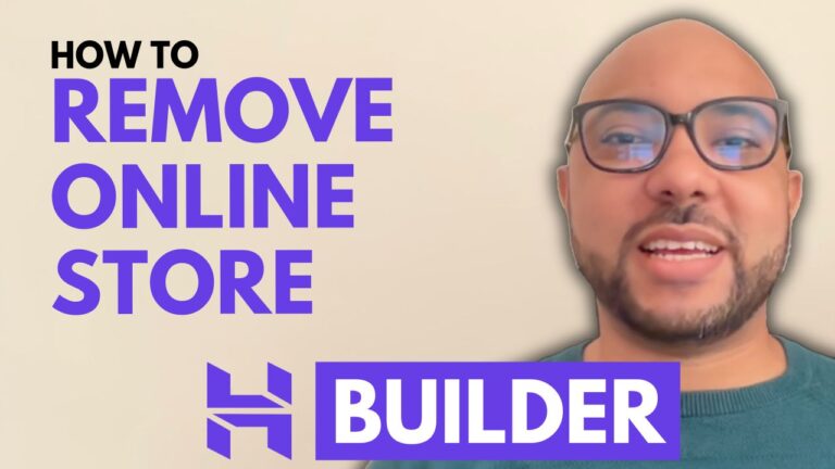 How to Remove an Online Store in Hostinger Website Builder