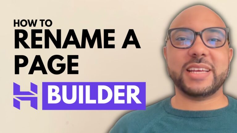 How to Rename a Page in Hostinger Website Builder