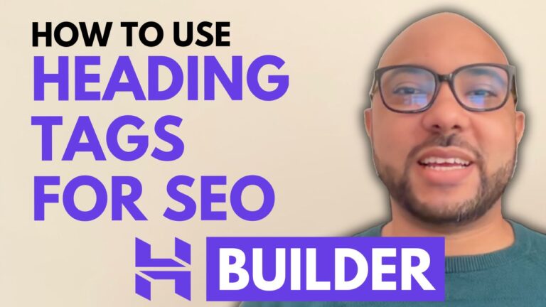 How to Use Heading Tags for SEO in Hostinger Website Builder