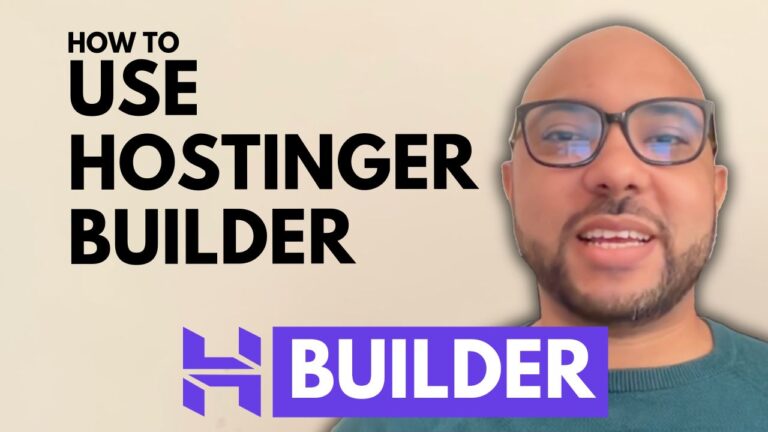 How to Use Hostinger Website Builder