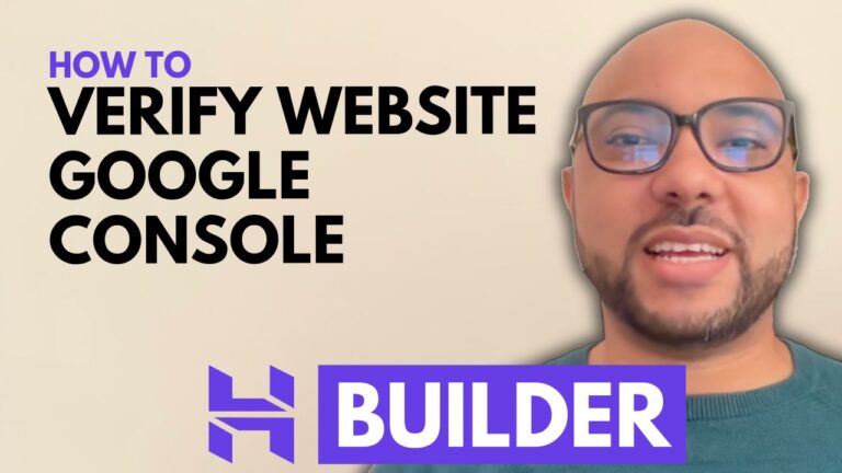 How to Verify Your Hostinger Builder Website in Google Search Console