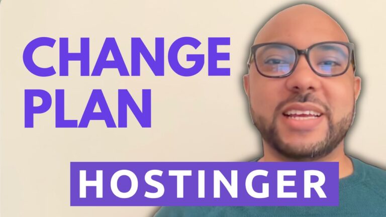 How to Change Hostinger Plan