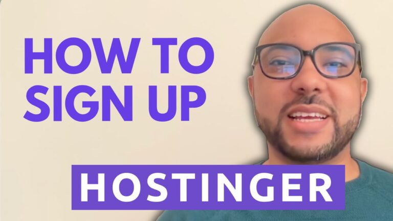 How to Sign Up with Hostinger
