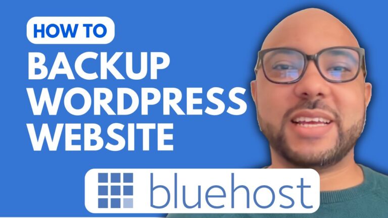 How to Backup WordPress Website from Bluehost for Free